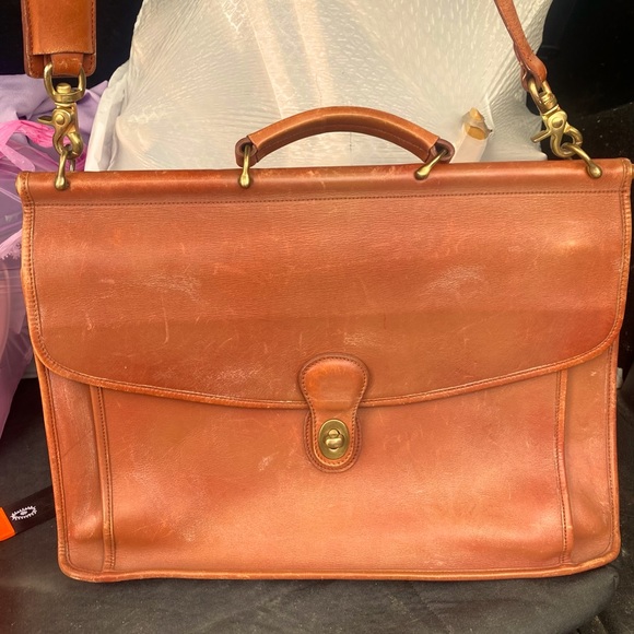 Coach Bags Vintage Coach Briefcaselaptop Leather Bag Poshmark